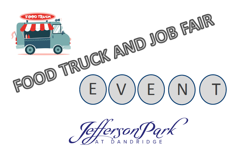 food truck and job fair event flyer for jefferson park