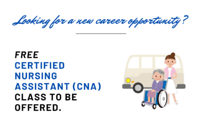 Now Accepting Applications for Our Upcoming CNA Class
