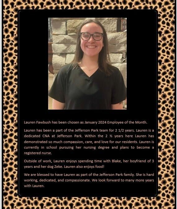 January 2024 Employee of the Month